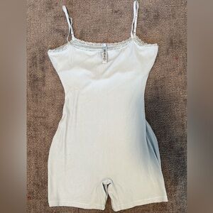 Skims soft lounge lace onesie (bodysuit) NWT